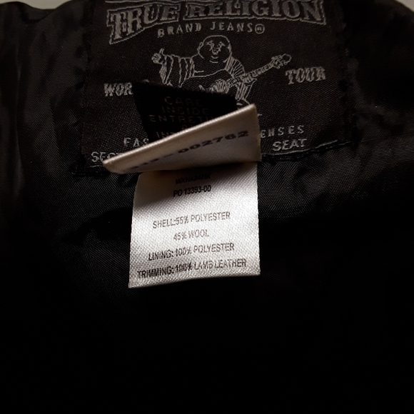 True Religion polyester and wool moto jacket - Picture 9 of 13